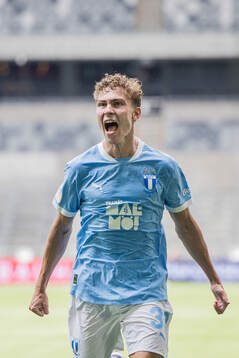 Malmö FFs Hugo Bolin jublar