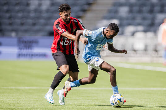 Brommapojkarnas Daleho Irandust och Malmö FFs Taha Ali