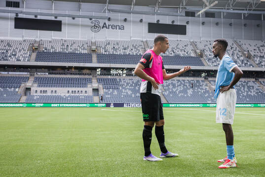 Brommapojkarnas Nabil Bahoui och Malmö FFs Taha Ali