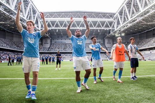 Malmö FFs Johan Karlsson, Sead Haksabanovic, Adrian