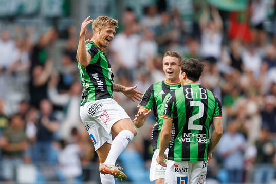 GAIS Rasmus Kevin Holmén jublar