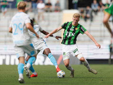 Halmstads Yannick Agnero och GAIS Filip Beckman