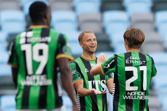 GAISs Gustav Lundgren jublar
