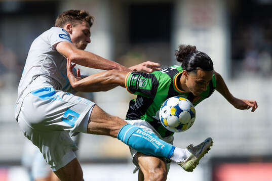 Halmstads Joel Allansson och GAIS Amin Boudri