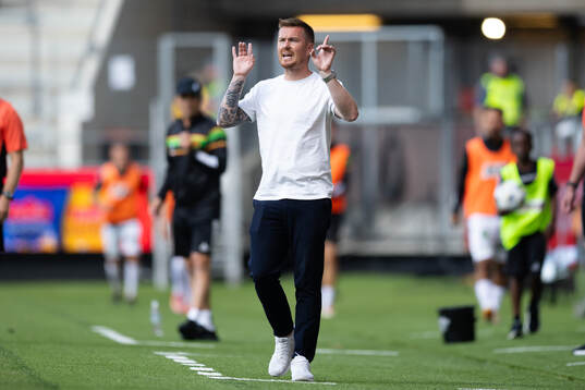 Halmstads tränare Johan Lindholm