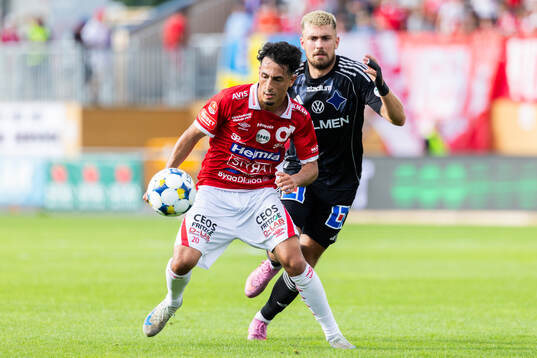 Degerfors Elias Barsoum och IFK Norrköpings Tim Prica
