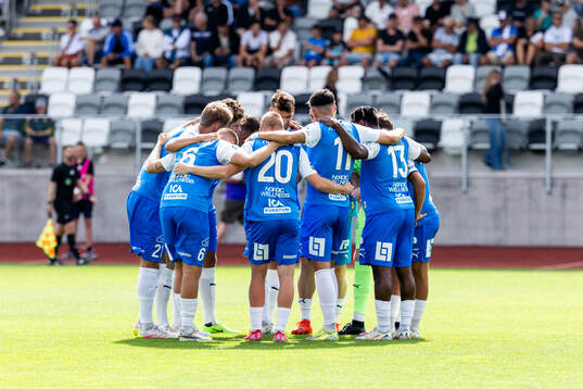 Oddevolds spelare laddar för match