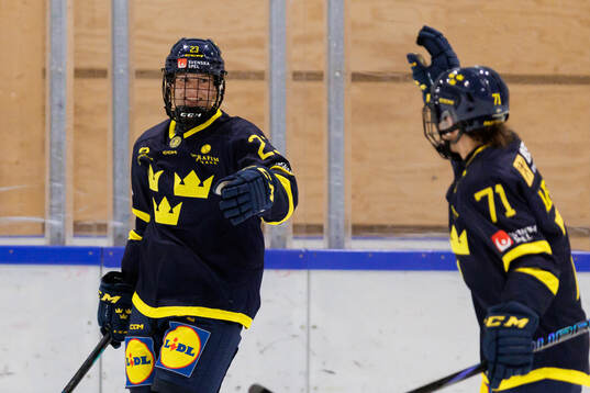 Thea Johansson celebrates