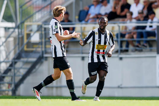 Landskronas Kofi Asare jublar
