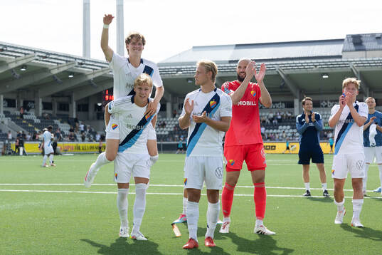 Djurgårdens spelare jublar