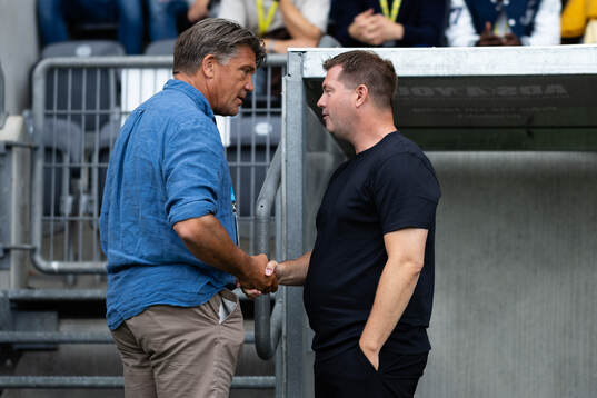 Djurgårdens sportchef Bosse Andersson och Häckens