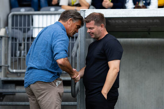Djurgårdens sportchef Bosse Andersson och Häckens