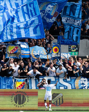 under fotbollsmatchen i Allsvenskan mellan Häcken och