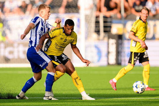 IFK Göteborgs David Kruse och Elfsborgs Wenderson Oliveira