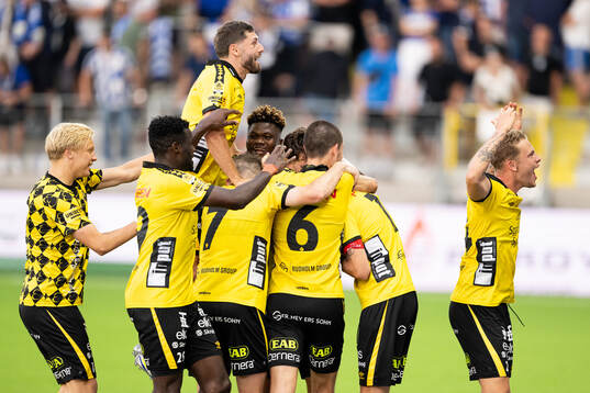 Elfsborgs spelare jublar