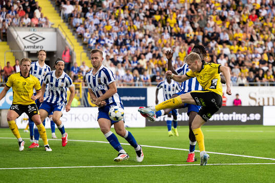 IFK Göteborgs Jonas Bager och Elfsborgs Ari Sigurpálsson