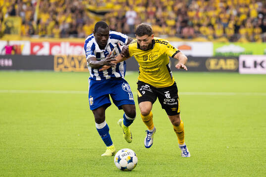 IFK Göteborgs målvakt Pontus Dahlberg och Elfsborgs Arber