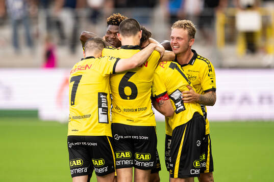 Elfsborgs spelare jublar