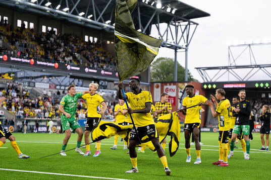 Elfsborgs spelare jublar