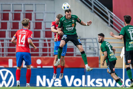 Helsingborgs Simon Bengtsson och Varbergs Niklas Dahlström