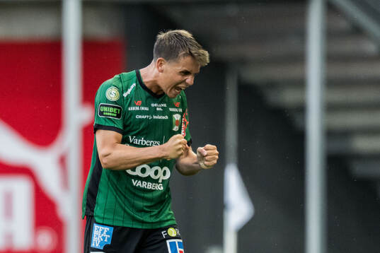 Varbergs Isak Vidjeskog jublar