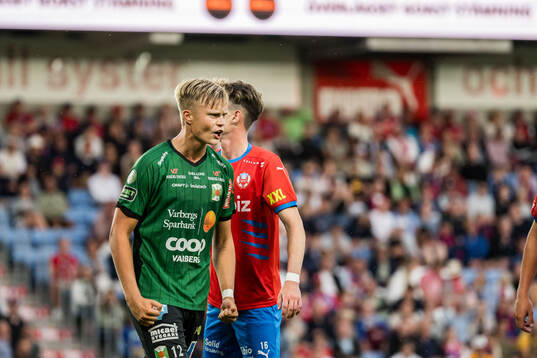 Varbergs Edvin Tellgren jublar