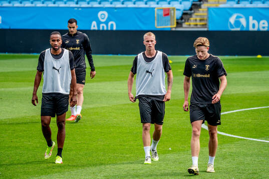 Isaac Kiese Thelin, Daniel Gudjohnsen and Nils Zätterström