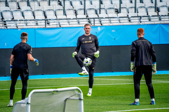 Goalkeeper Ricardo Friedrich, goalkeeper Robin Olsen and