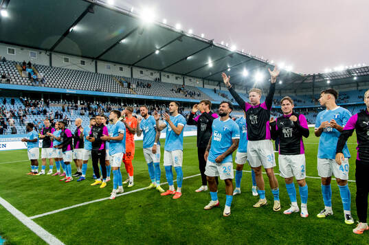 Players of Malmö FF celebrates