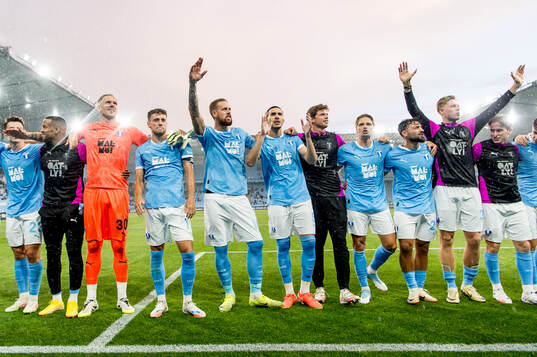 Players of Malmö FF celebrate