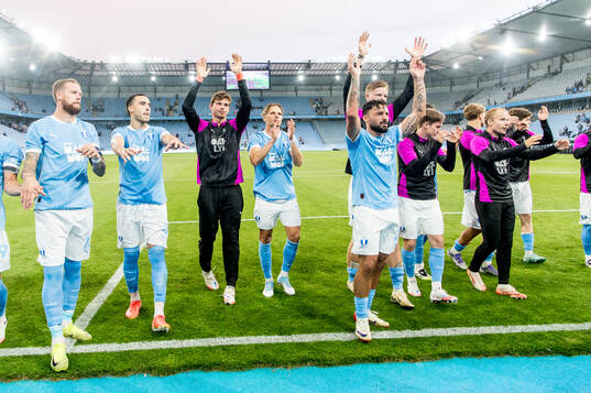 Players of Malmö FF celebrate