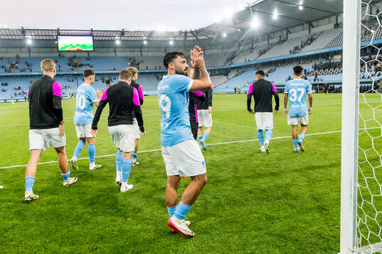 Players of Malmö FF celebrate