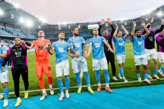 Players of Malmö FF celebrate