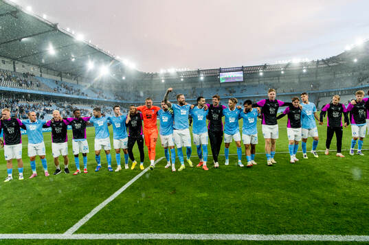 The players of Malmö FF celebrates