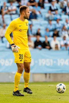 Goalkeeper Marko Maric of FK RFS