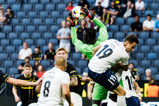 Goalkeeper Ebrima Jarju of Paide Linnameeskond