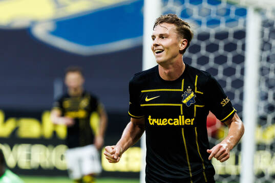 Johan Hove of AIK celebrates