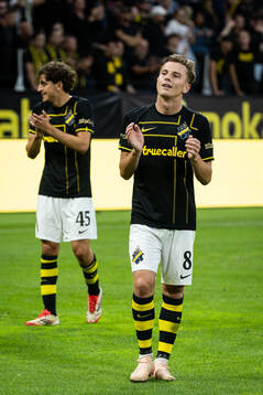 Johan Hove of AIK celebrates