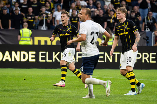 Johan Hove of AIK celebrates