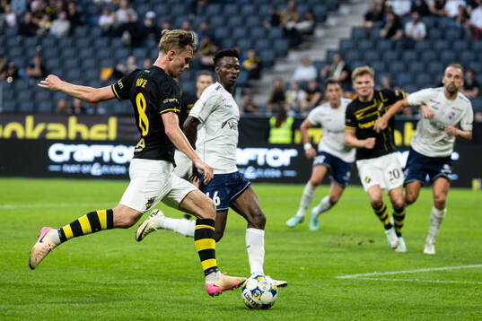 Johan Hove of AIK scores 3-0