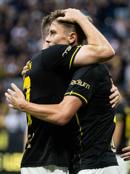 Johan Hove of AIK celebrates