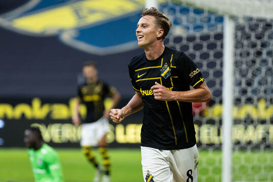 Johan Hove of AIK celebrates