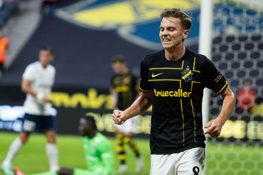 Johan Hove of AIK celebrates