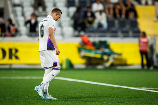 Ludwig Augustinsson of Anderlecht looks dejected
