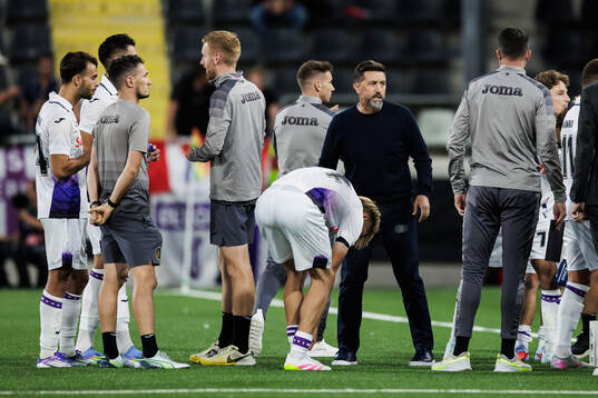 Coach Besnik Hasi of Anderlecht