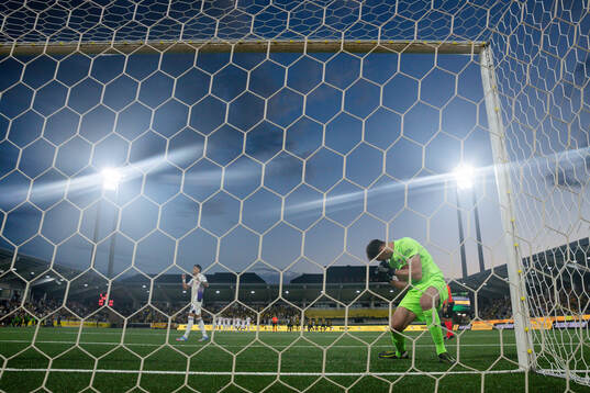 Goalkeeper Etrit Berisha of Häcken celebrates