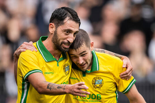 Nahir Besara and Oscar Johansson Schellhas of Hammarby