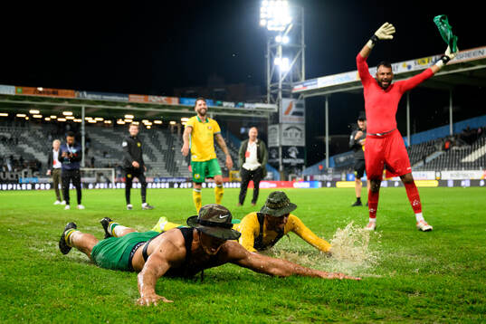 Jusef Erabi of Hammarby celebrates