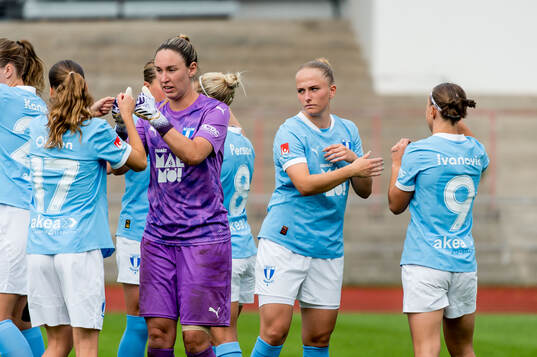Malmö FFs spelare jublar
