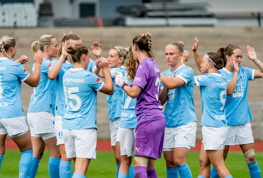 Malmö FFs spelare jublar